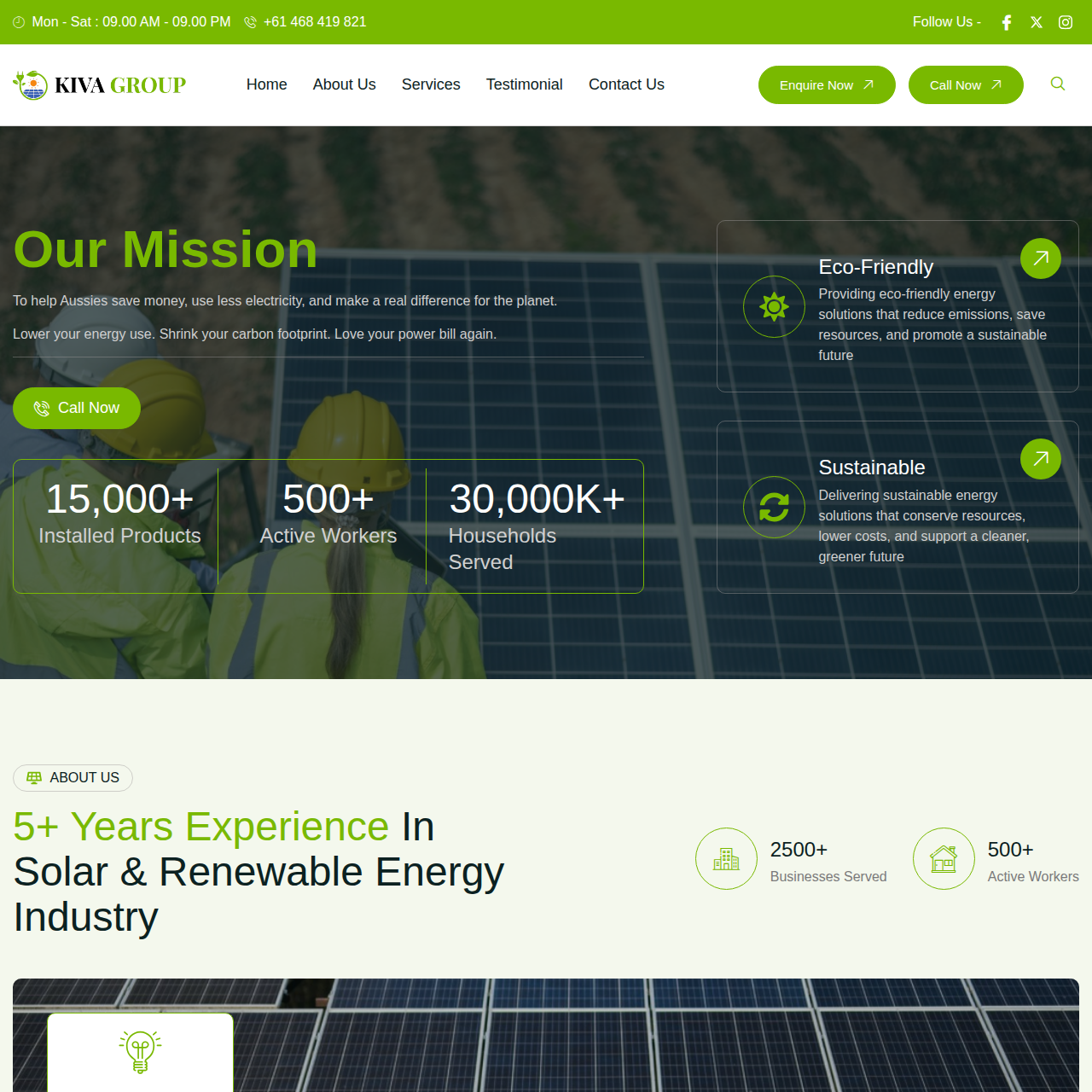 Kivagroup.com.au Renewable Energy & Water-saving Solutions